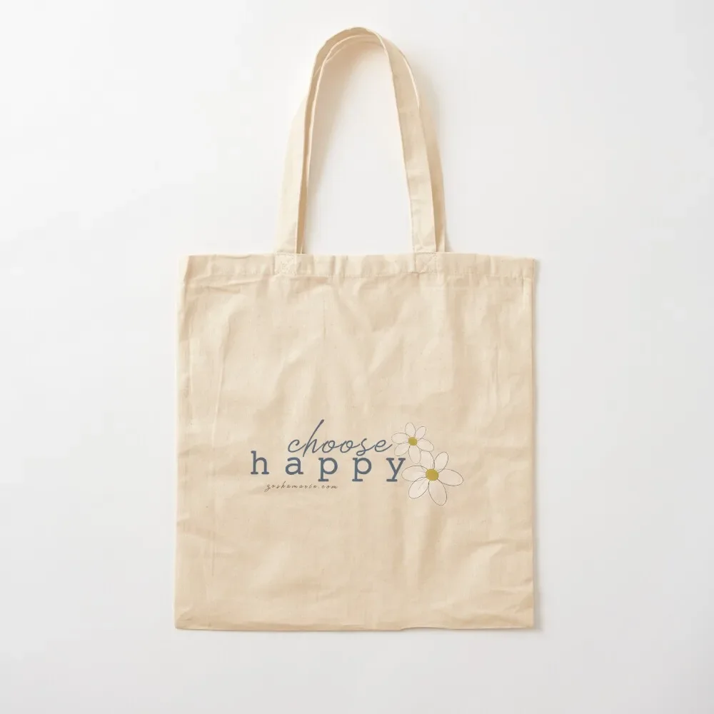 Choose Happy Logo Tote Bag Gift bags tote bag canvas Tote Bag