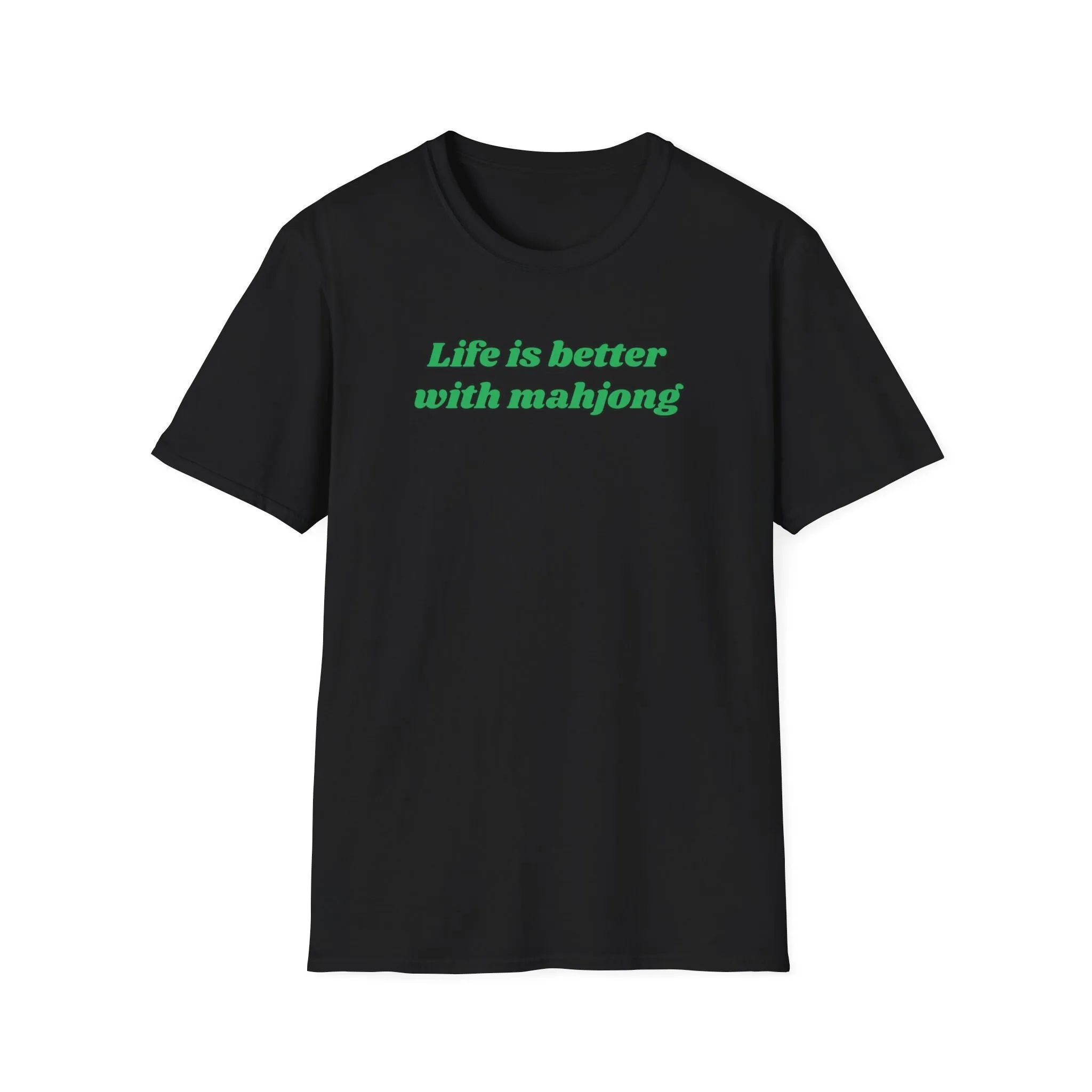 Life Is Better With Mahjong T Shirt For Player Lover Mah Jongg Jong Tiles