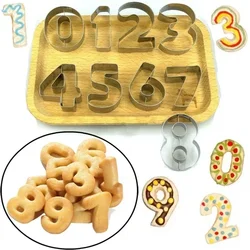 9Pcs/Set Digital Shape Cookie Cutter