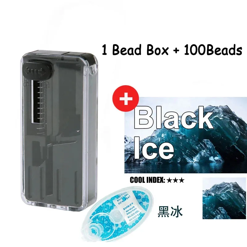 

New Clip Portable mini Push Machine 100PCS Mint Mix Black Ice mint Smoking Beads Menthol flavor Smoke Capsules Smoking Gadgets