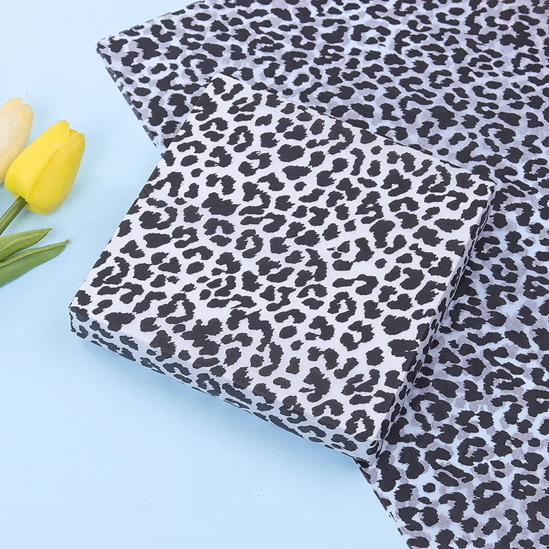 Leopard Pattern Tissue Paper, Party Gift Packing Film Paper Material, Flower Package, Bouquet, Wedding Gift Box Wrapping Decor