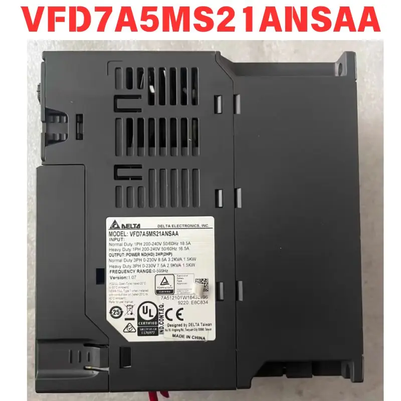 Used OEM disassembled parts VFD7A5MS21ANSAA inverter Functional test OK
