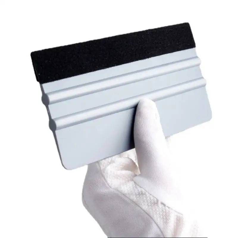 Blu rosso giallo tergipavimento feltro raschietto per bordi decalcomanie per auto strumenti per avvolgimento e tinta in vinile strumento per spatola avvolgente in plastica morbida