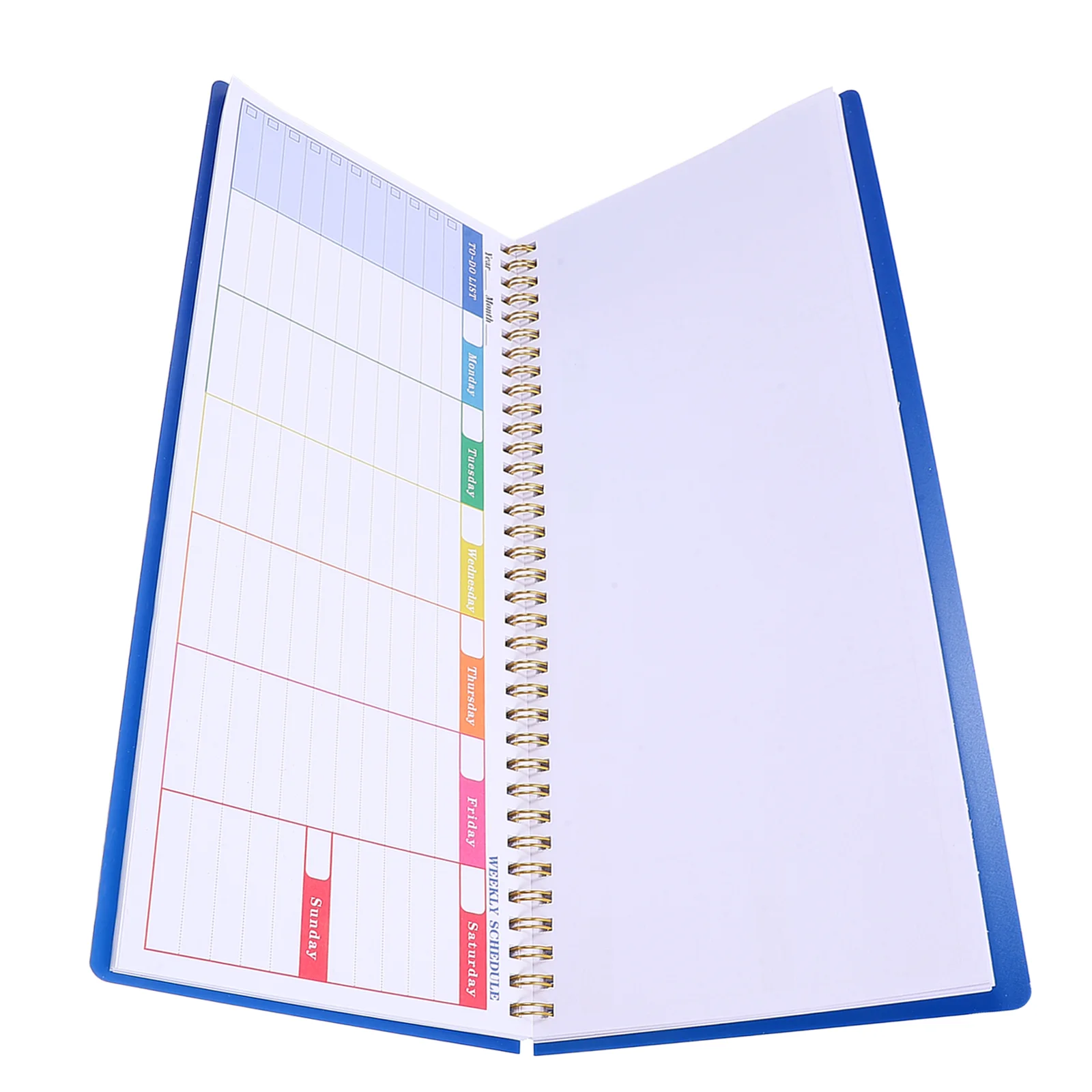 

Weekly Planner Daily Notepad Assignment Notebook Efficient Study Coil Hourly Schedule Blank Paper Dashboard Spiral Desk Work