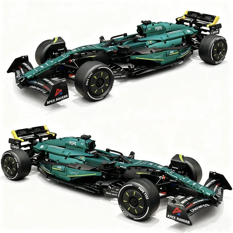 الأداء الكلاسيكي 1912 قطعة سيارة رياضية فائقة اللبنات MOC لتقوم بها بنفسك مجموعة تجميع لعبة طفل تحصيل ديكور الحفلات طوب السيارة #2