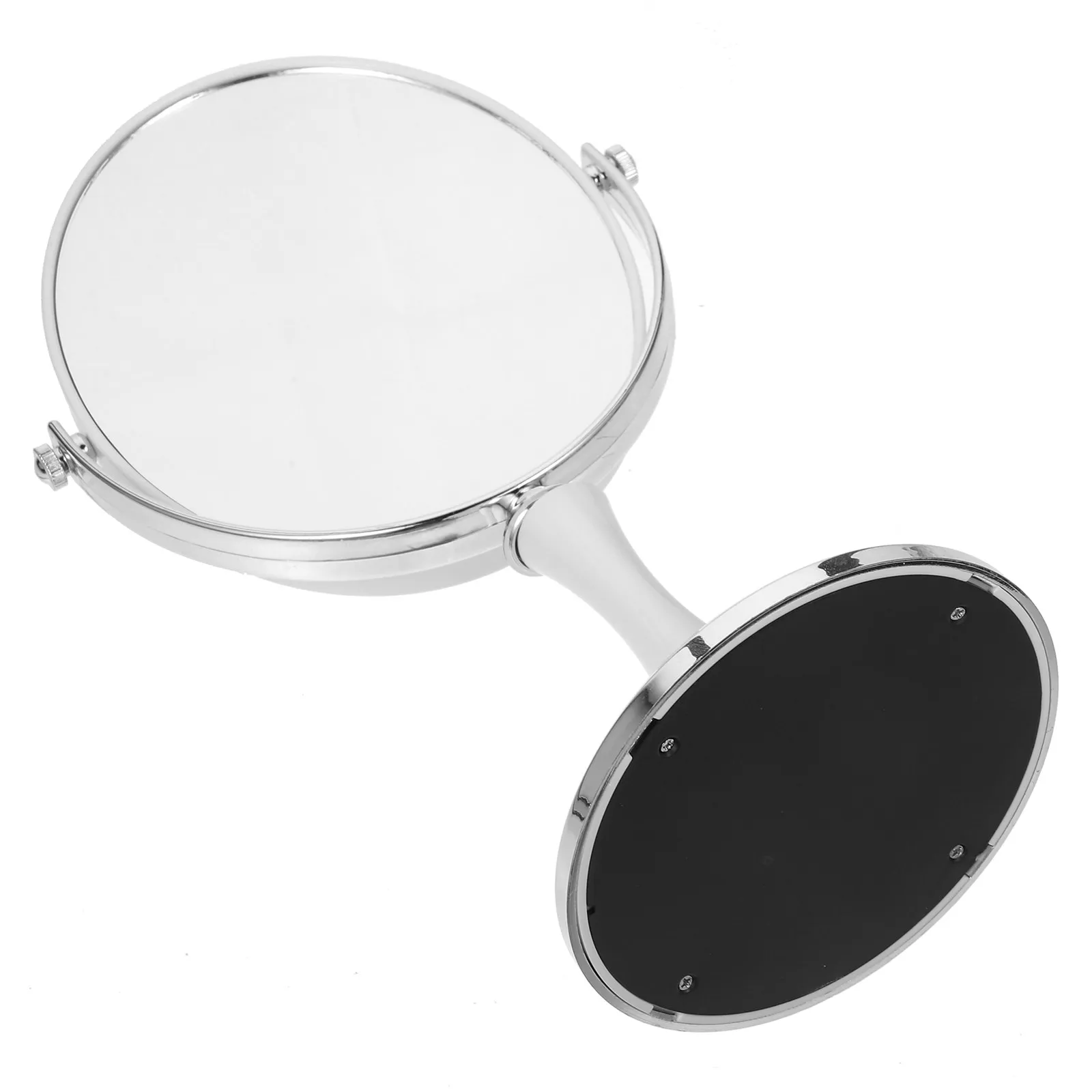 

Double Sided Magnifying Makeup Mirror Rotating Tabletop Desktop Mirror Stable Base Clear Reflective Surface for Daily