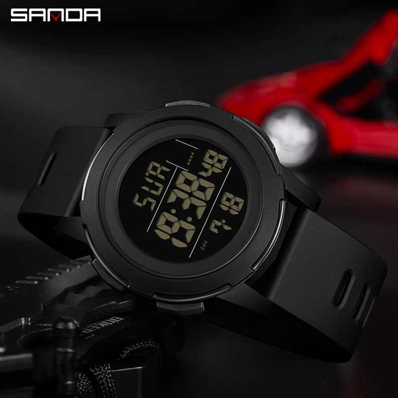패션 산다 신제품 2188 학생용 전자시계 스포츠 다기능 방수 LED 남성용 전자 디지털 시계 2025