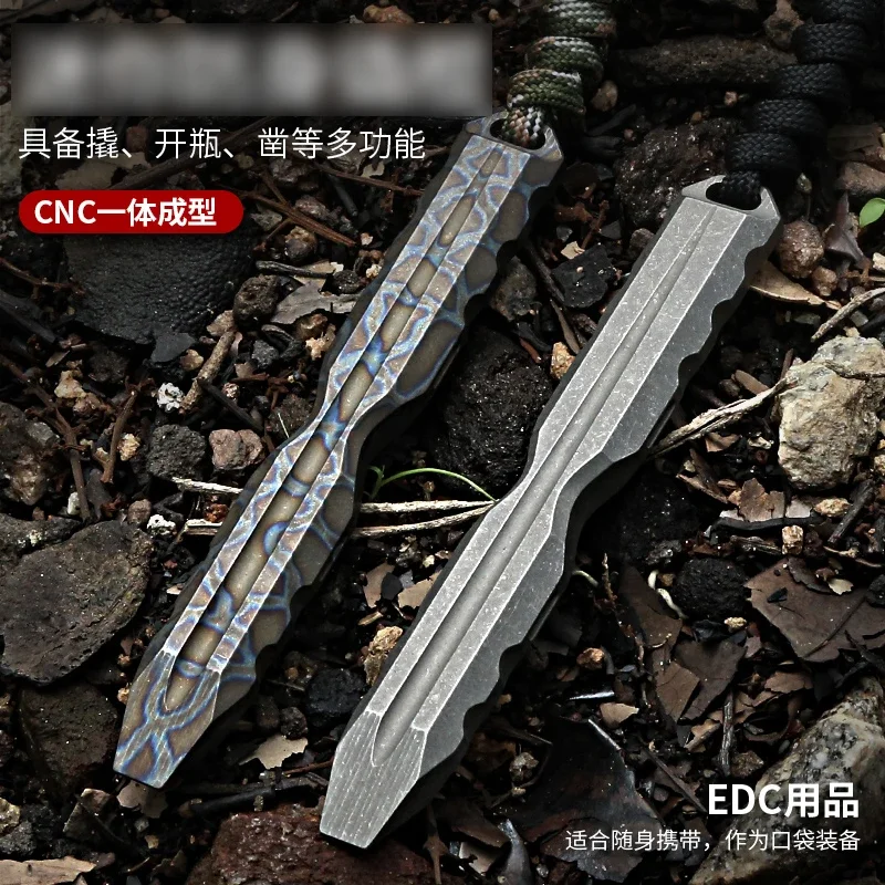 EDC Titanium Alloy Mini Crowbar tools Hand Outdoor Survival Camping Multifunction Bottle Opener EDC Tools