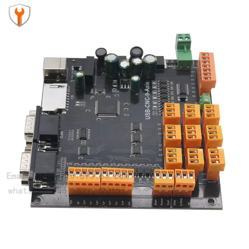 9-Axis CNC Controller Kit 100 KHz USB Stepper Motor Controller Split Board + USB Cable + CD