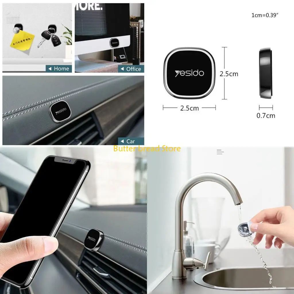 

W89C Магнитный автомобильный держатель для телефона, самоклеящаяся сменная магнитная наклейка, крепежная пластина для мобильного