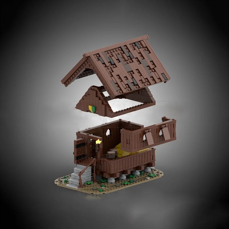 城モックビルディングブロックモジュラーモジュラ中世穀倉モデルテクノロジーブリックDIY組み立て建設玩具ホリデーギフト