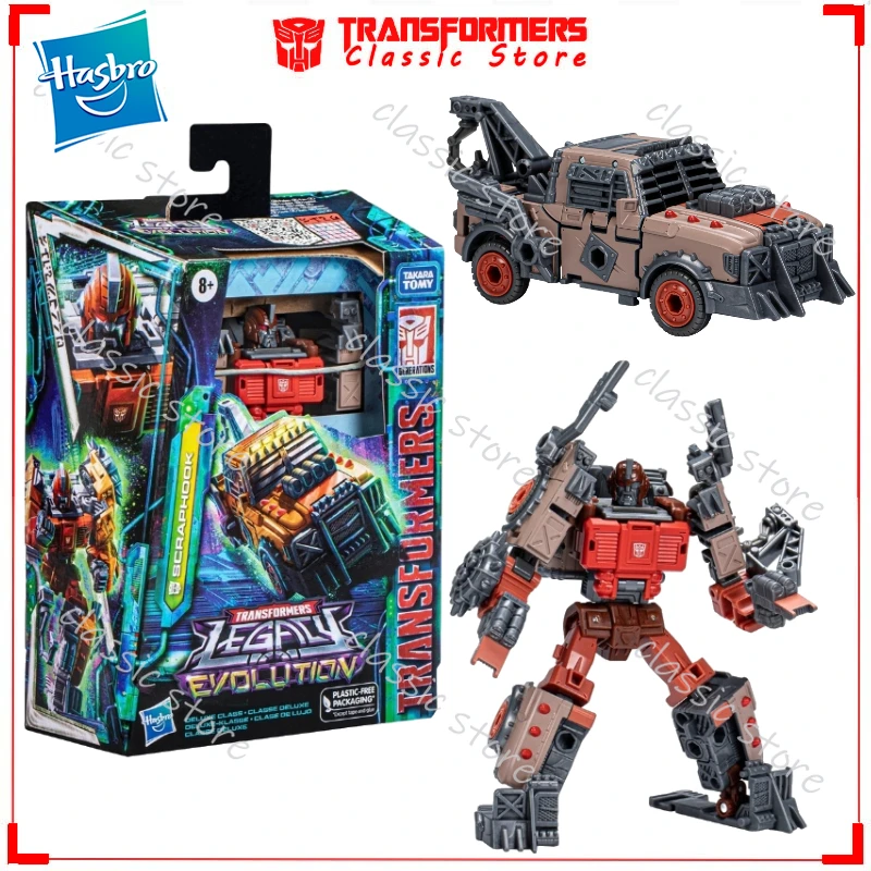 

In Stock Classic Transformers Toys Legacy Evolution Deluxe Class Scraphook Cybertron Autobots Action Figures Collectible Gifts