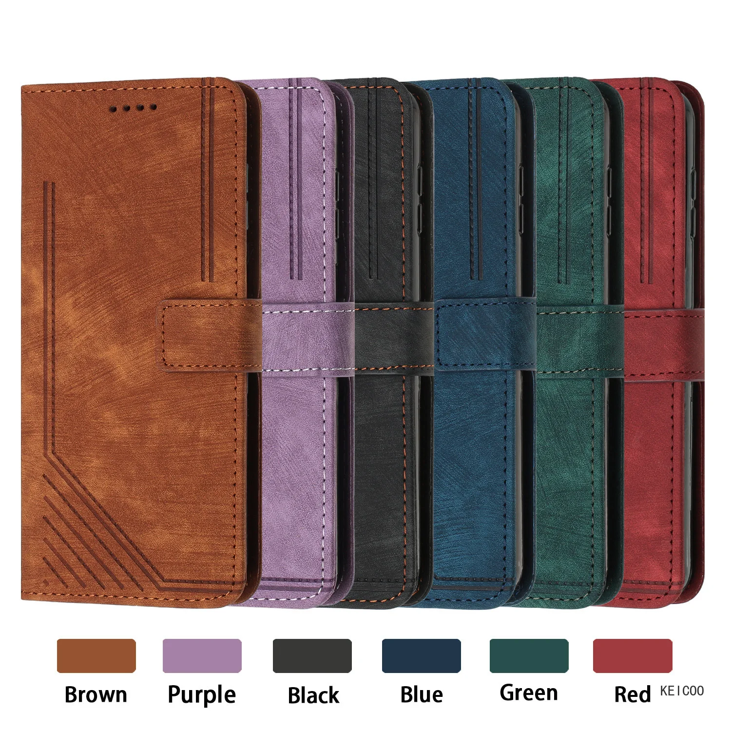 Card Slots Leather Cases For Samsung Galaxy M14 M 32 13 23 14 F14 F 14 4G 5G Line Phone Shell Wallet Shockproof  Phone Covers