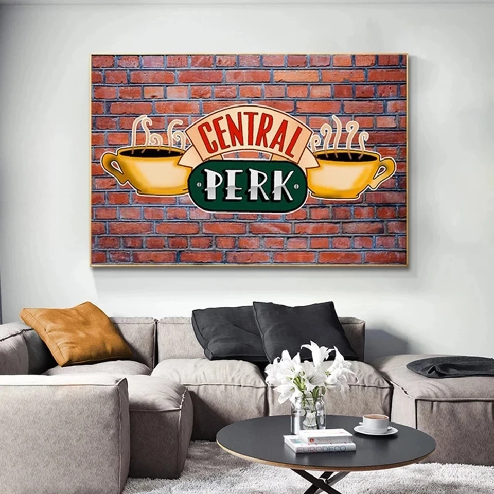 Central Perk Diamond Painting Friends TV Show 5D Full Diamond Embroidery Mosaic Picture DIY Cross Stitch Kits Wall Decor Gift