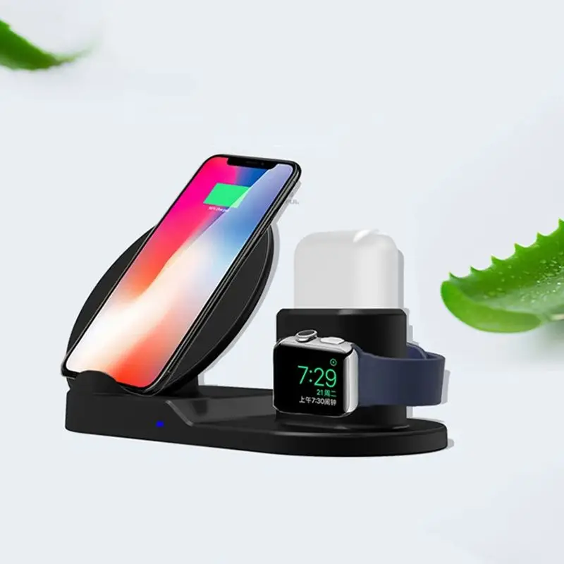 3 in 1 Fast Wireless Charger Dock Station Fast Charging For Phone 11/11 Pro Max/XR/XS Max/XS for Watch Headphone Stand