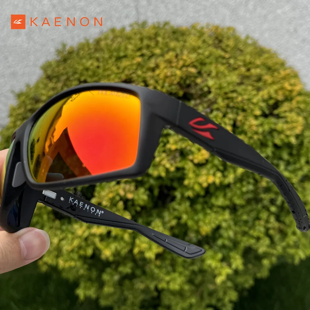 Kaenon 2024 New TR90 Polarized Sunglasses Men Outdoor Sports Fishing Colorful Sun Glasses Metal Hinge Driving Goggles Eyewear