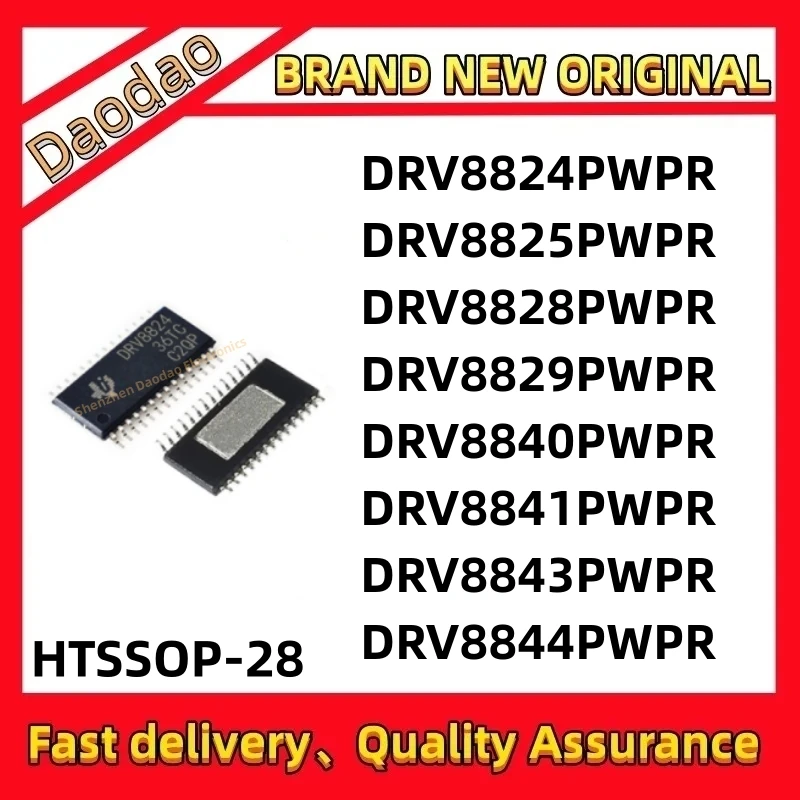 DRV8824PWPR DRV8825PWPR DRV8828PWPR DRV8829PWPR DRV8840PWPR DRV8841PWPR DRV8843PWPR DRV8844PWPR IC MCU Chip HTSSOP-28