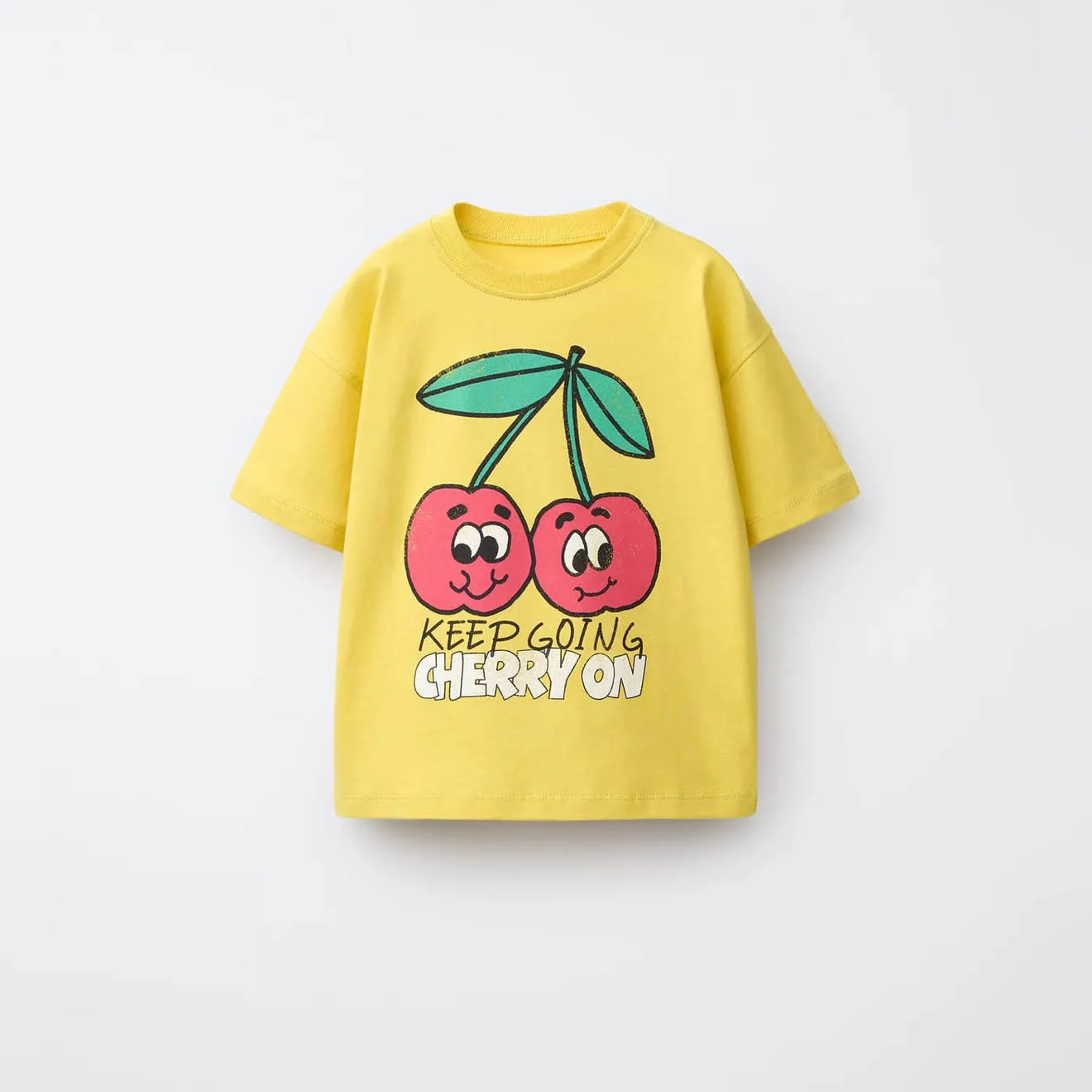 New Kids Pure Cotton TShirt Cartoon Printed Tees Crewneck Base Shirt Baby Girls Cute Summer Clothes Simple Versatile T Shirt