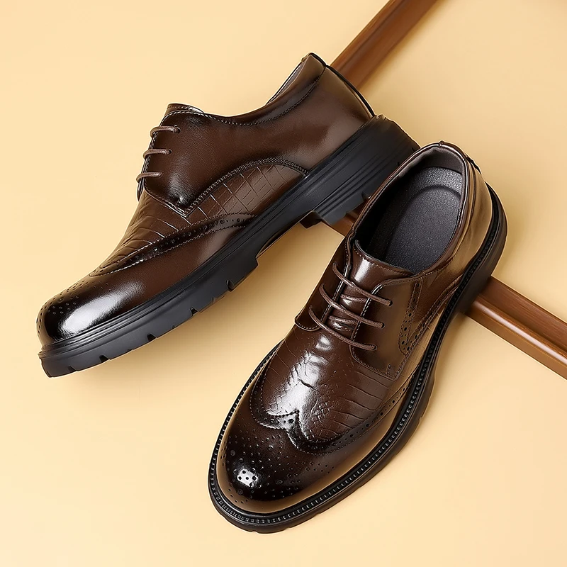 

Men's Handmade Oxford Shoes Outdoor Casual Leather Shoes Leisure Walk Male Formal Dress Footwear Sneakers Derby Shoes