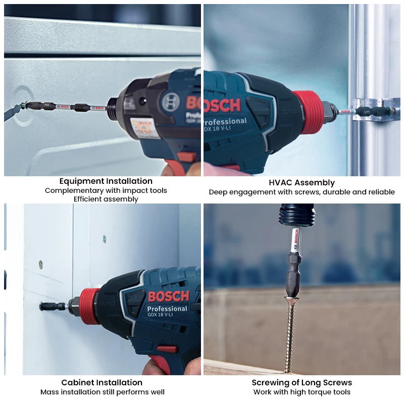 Bosch Professional Impact Control Bits 5pcs Screwdriver Bit and Socket Set Pick and Click Impact Wrench Accessories Drill