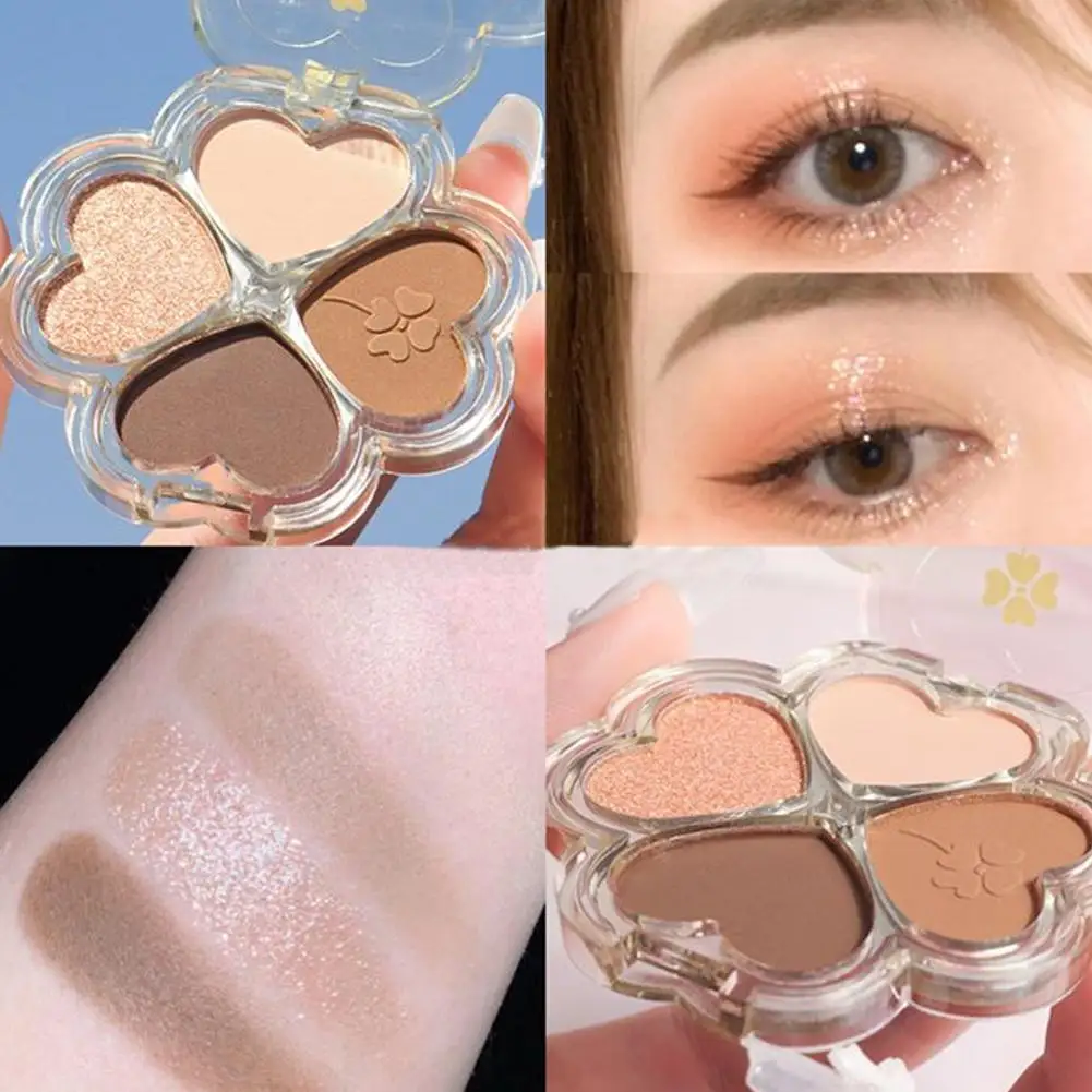 Eye Makeup Pearlescent Highlight Dreamy Eye Makeup Heart Shape Eyeshadow Palette Eye Shadow Eyeshadow Palette Makeup Blush