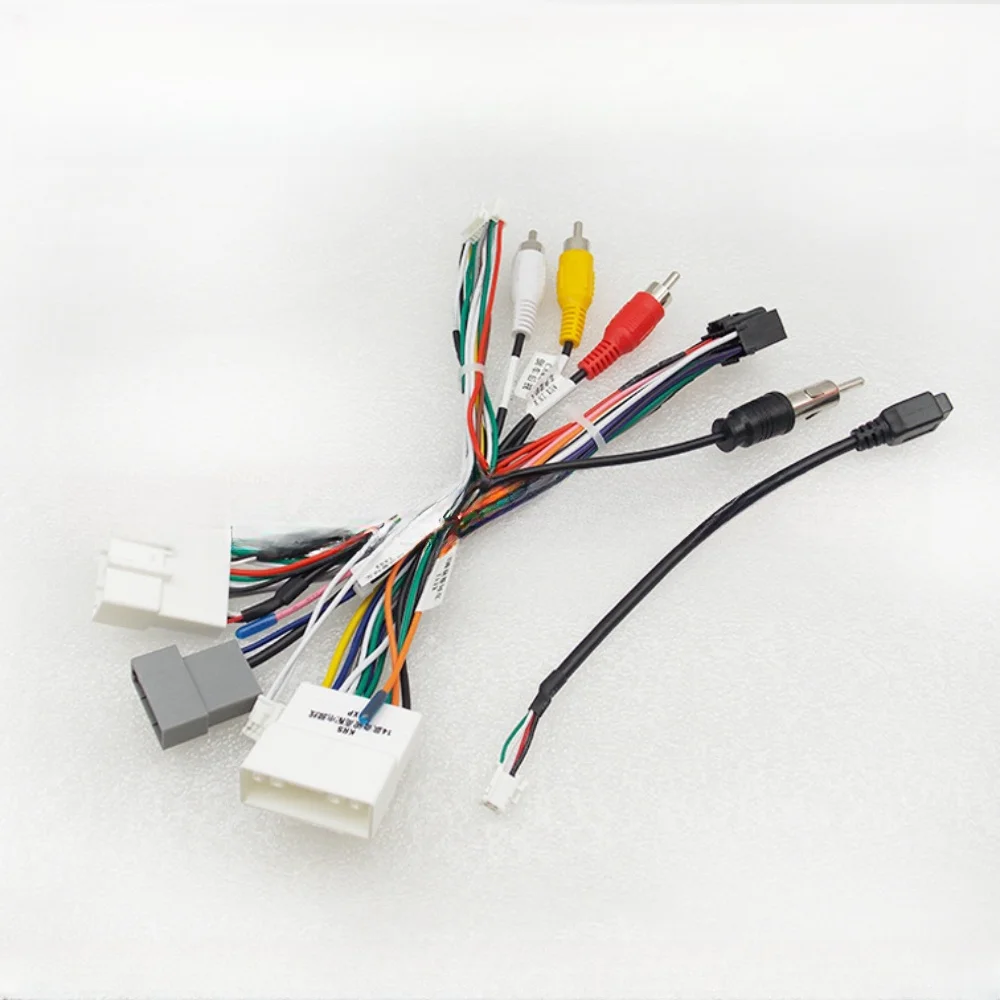 For Nissan X-Trail Qashqai 2014-2016 (High Version) Support 360 Original Camera Car 16 Pin Wiring Harness Adapter Canbus Box