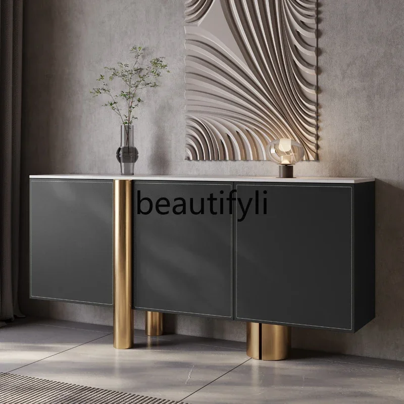 

Black large-capacity shoe cabinet, new 1.5-meter household indoor entrance integrated TV cabinet