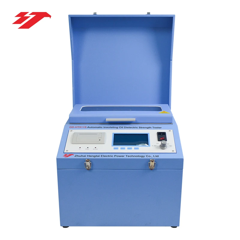 Hengtai GD-HT911S 80kV bdv measuring kit transformer oil test automatic insulating oil dielectric strength tester