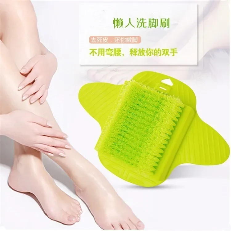 Silicone Foot Brush Massage Slippers Bath Shoes Brush Pumice Stone Foot Remove Dead Skin Shower Foot Scrubber with Sucker