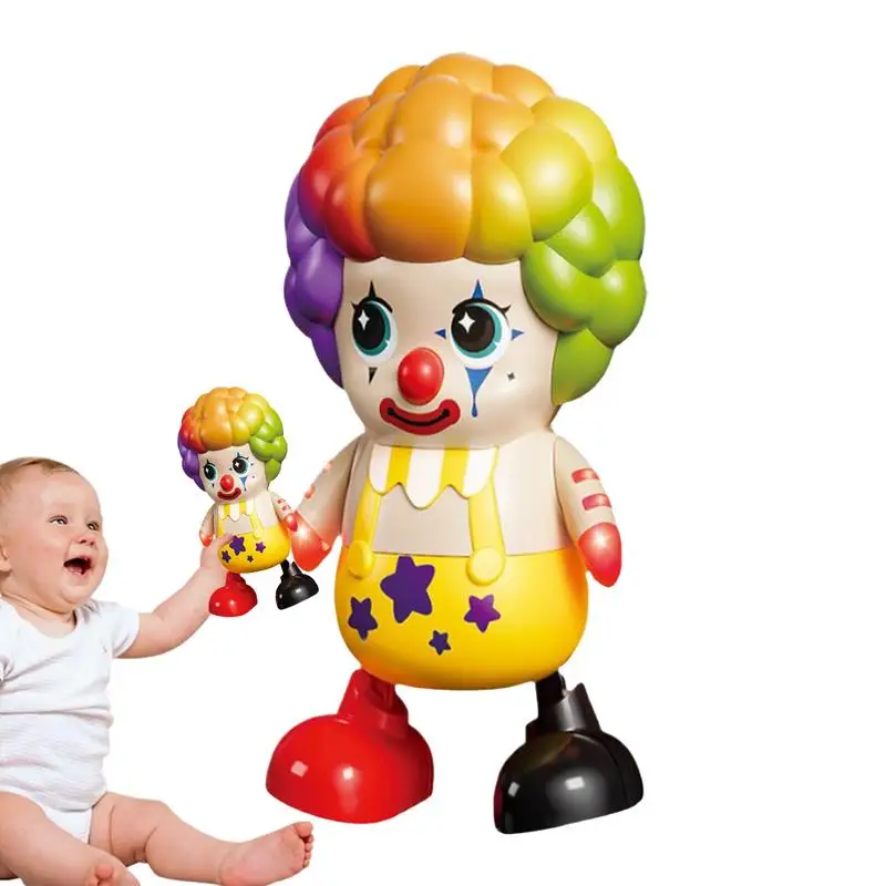 Dancing Clown Doll Musical Toy Light Up Musical Circus Clown For Christmas Stocking Stuffers Promotes Montessori Intelligence