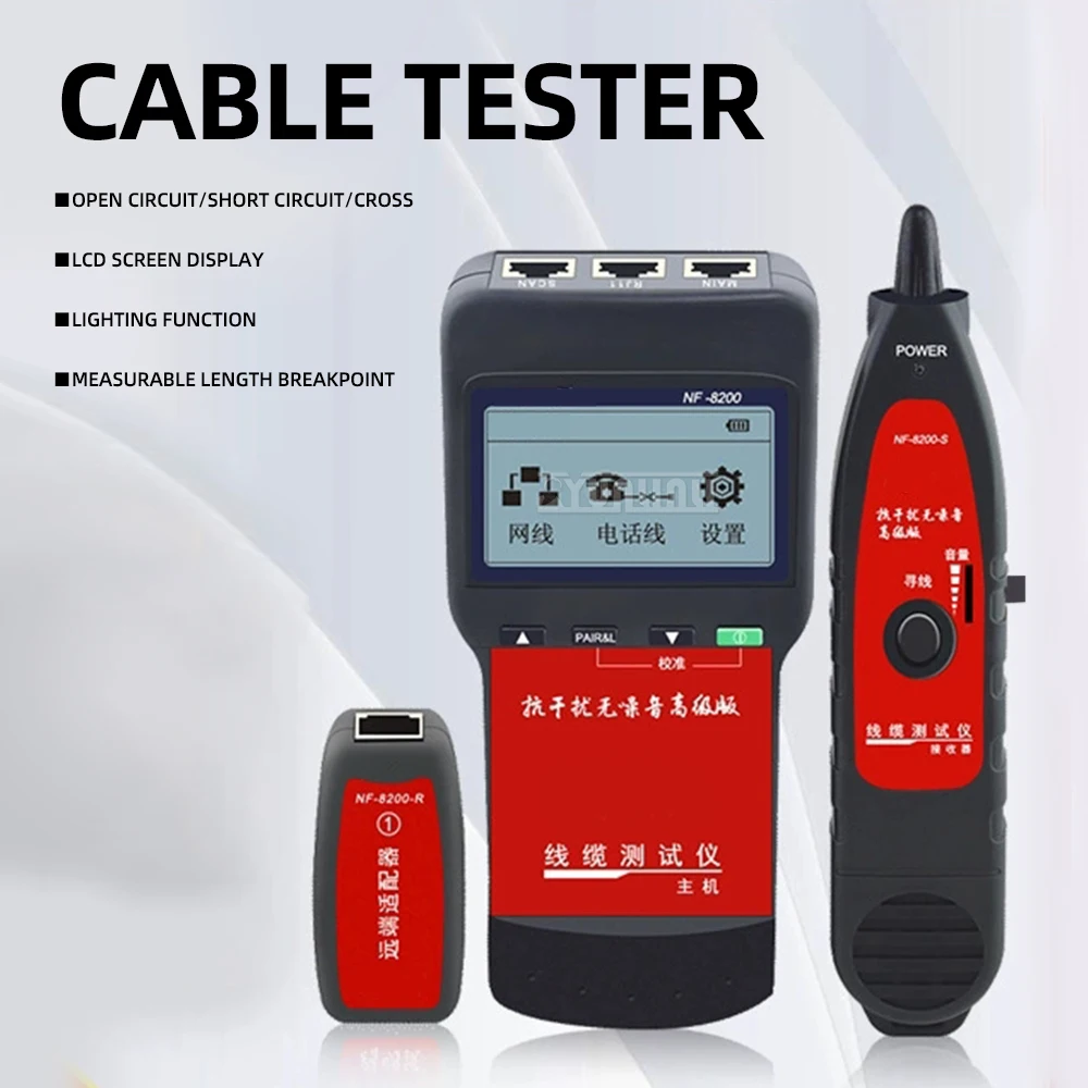 

Data cable NF-8200 network tracer telephone line network tester wire testing instrument