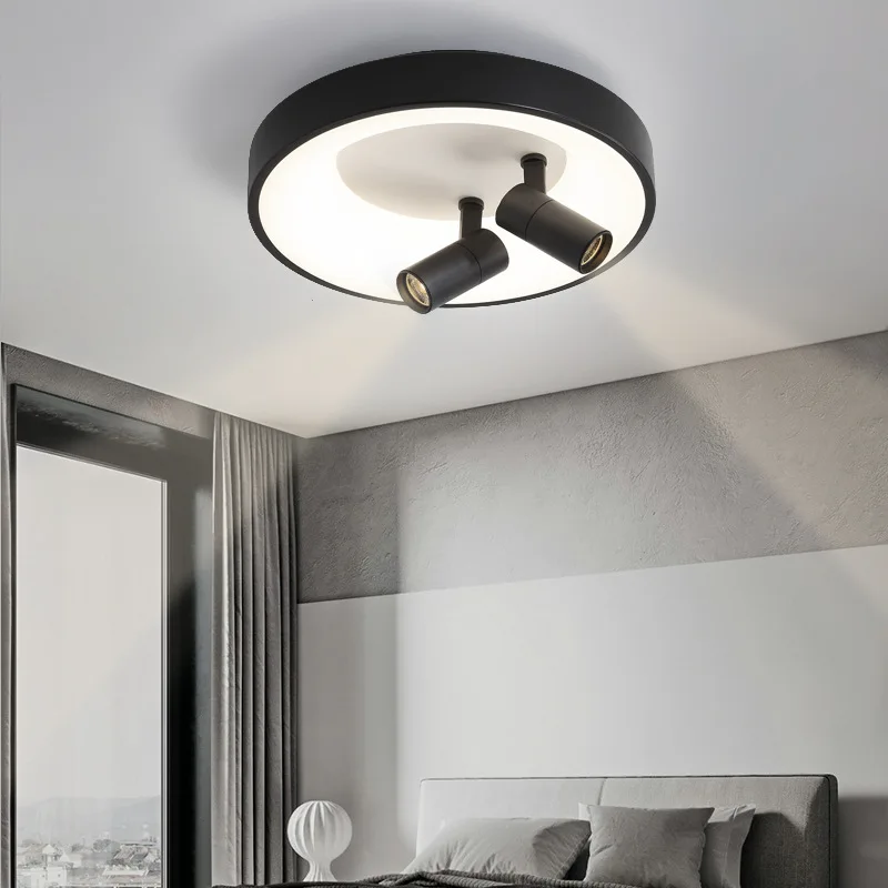 

New LED Ceiling Lights Bedroom Living Room Lighting Modern Nordic Spotlight Adjustable Surface Mounted Hall Interior Decor Lamp