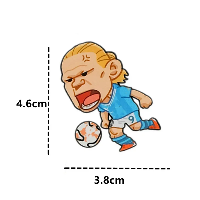 Football Star Haaland Cartoon Wall Stickers Soccer Leading Stars Sports Anime Poster Stickers Notebook Bike Laptop Sticker