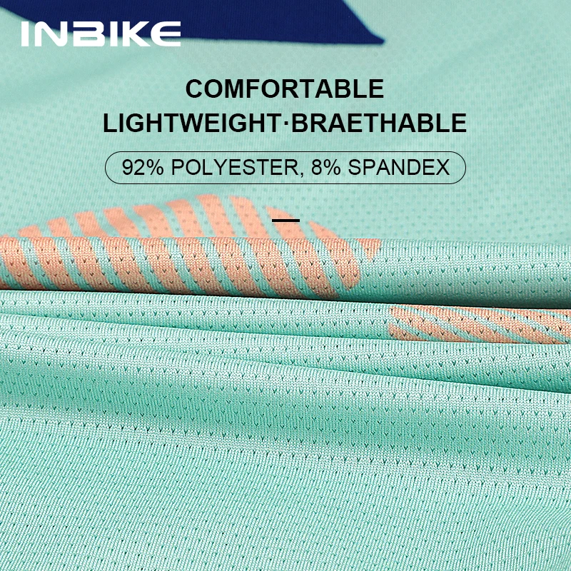 INBIKE Men Cycling Jersey Quick Heat Dissipation Breathable Long Sleeve Bicycle Jersey Sunscreen Road MTB Bike Riding Clothing