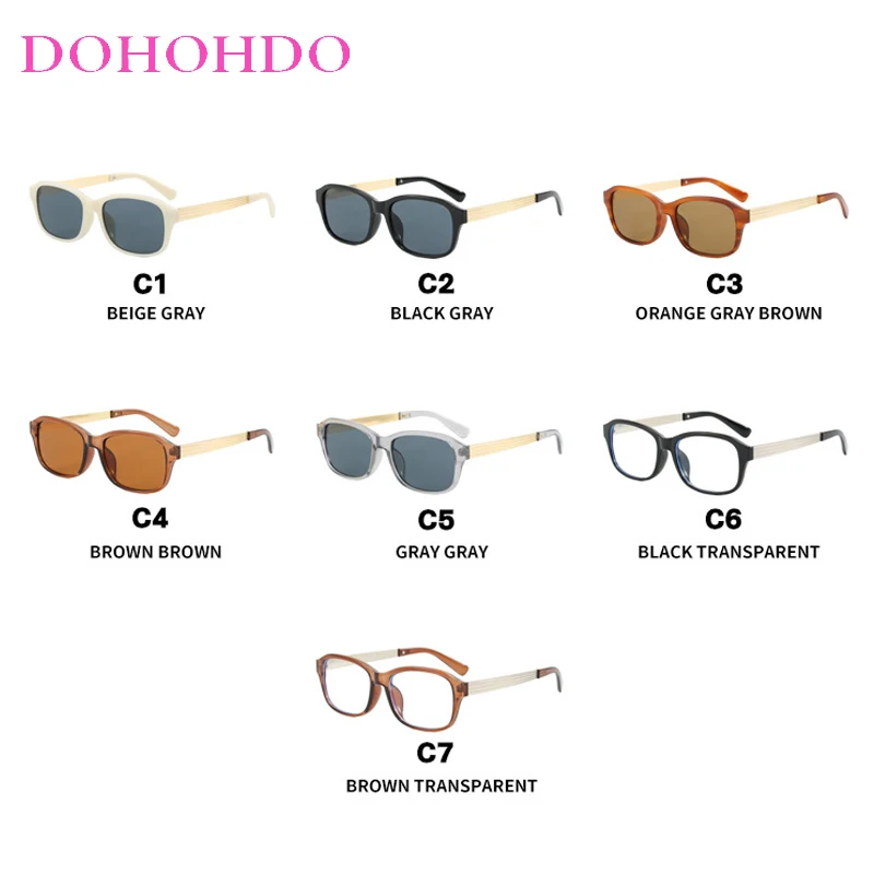 DOHOHDO New Fashion Square Driver Sunglasses Men Vintage Shades Male Sun Glasses Brand Design Mirror Retro Oculos De Sol UV400