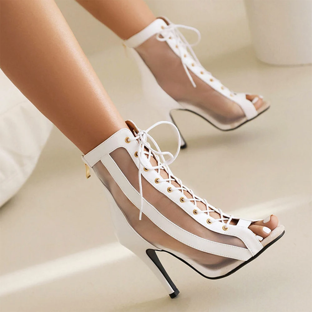 Heels Dance Shoes Silver Leather Women Latin Dance Boots Black Bachata Salsa High Heel Ballroom Social Dance Shoes CD-012