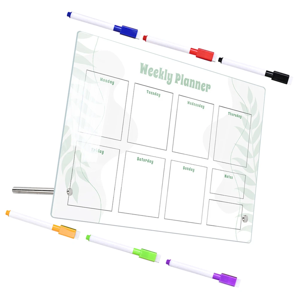 

Desktop Plan Note Board Acrylic Weekly Memo Office Writing Pad Erasable Students Supply Clear Creative Message Board Reusable