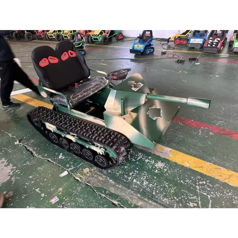 Rubber Tracked Chassis Rubber Undercarriage All Terrain Park Leisure and Entertainment Beach Rubber Track Chassis Tank Car Style