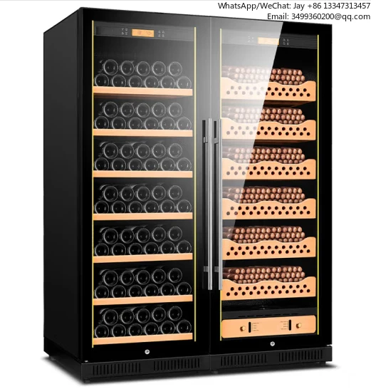 

Wine Cigar Refrigerator Temperature and Humidity Control Cigar Cabinet Cooler Humidor