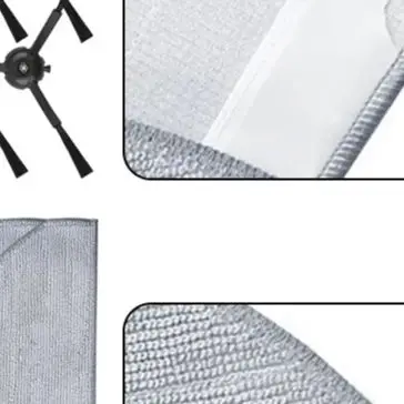 Side Brush Filter Mop Cloth Kit Designed Specifically for Vyzzle E20 For Libhof VCWD-L9633 Robot Vacuum Cleaning Devices