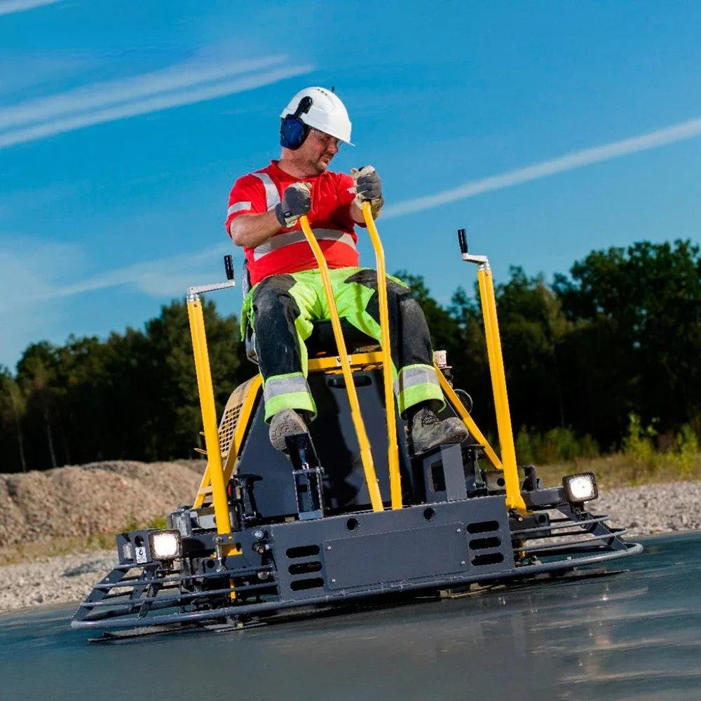 Power Troffel Fabriek Betonafwerking Machine Rijden Op Power Troffel Benzine