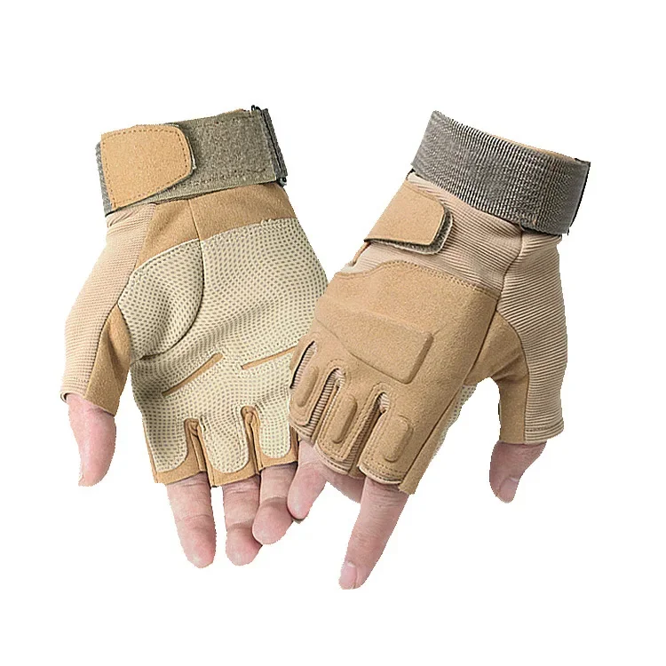 

Black Half Finger Tactical Gloves Mens Outdoor Sport Shooting Airsoft Riding Driving Army Green