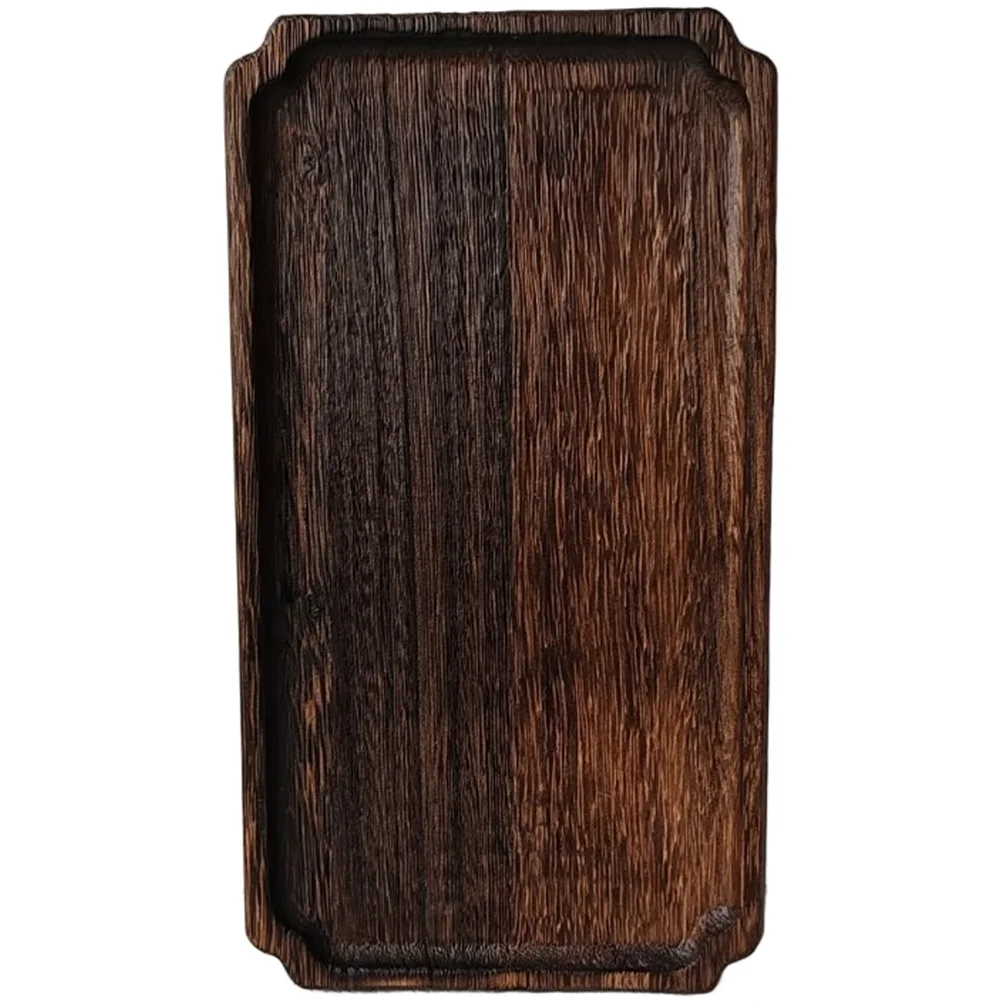 Natural Paulownia Wooden Tea Tray With Leaf Design Solid Wood Serving Board For Tea Coffee Table Hotel And Home Decoration