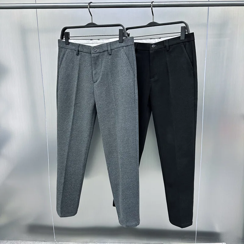 

Утепленные повседневные брюки для мужчин: модные городские молодежные прямые зимние штаны от бренда Bird Poer