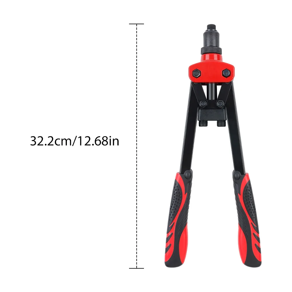 Hand Rivet Gun Professional Pull Rivet Tool 3 Rivet Nozzle Suitable For Fastening And Riveting Metal Sheets And Other Materials