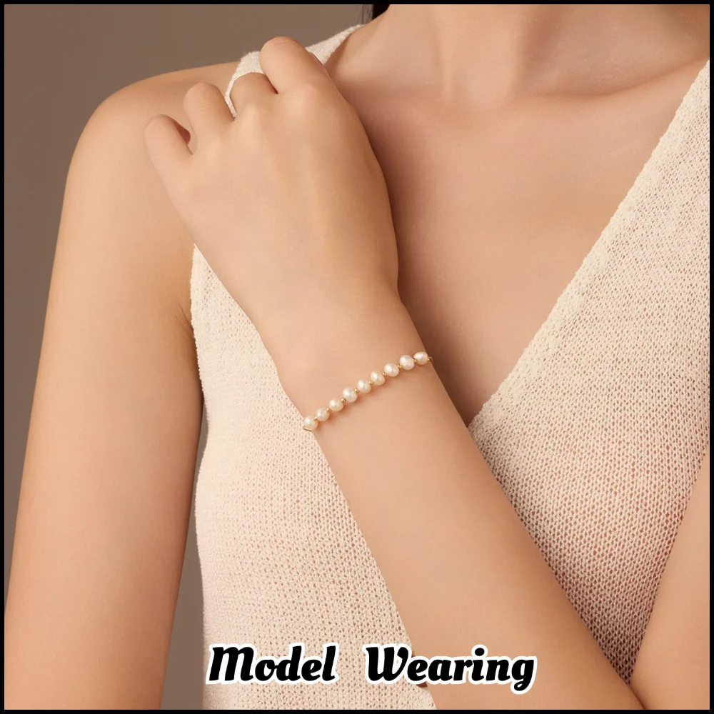 Stainless Steel Pearl Beads Bracelet Plated 18k Gold Non Tarnish Waterproof Trendy Jewelry Fashion Bracelet For Women Gift