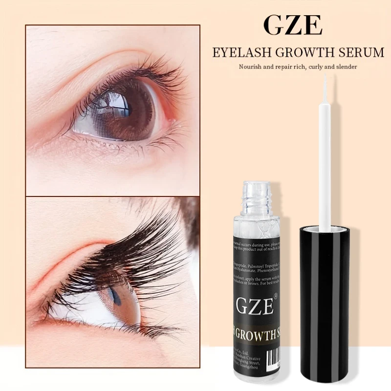 Premium Eyelash Serum by GZE, Lash Boosting Serum for Longer, Fuller Thicker Looking Lashes (5ML) 5-pack