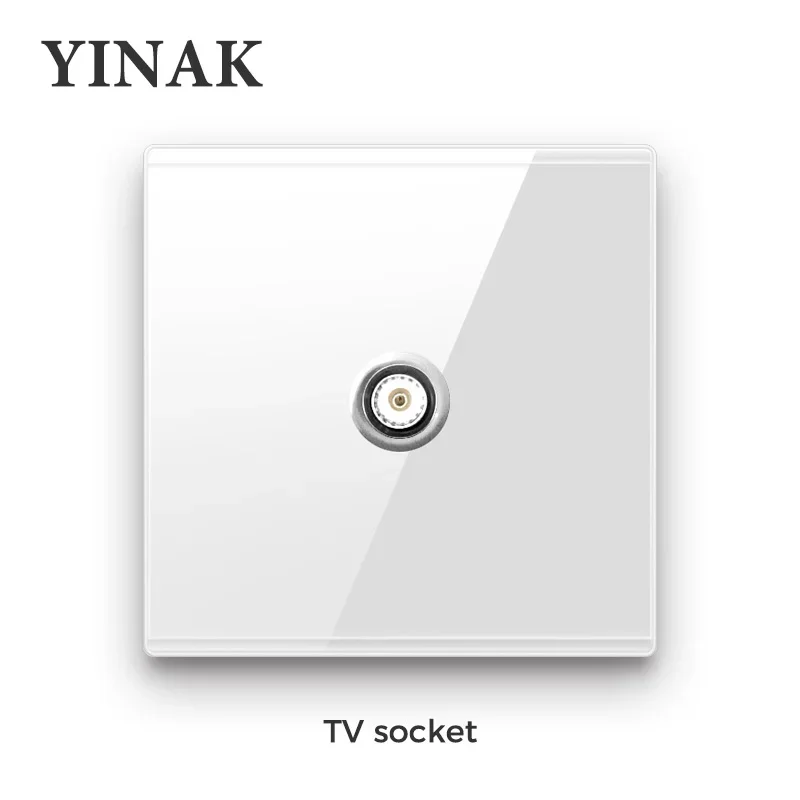 YINKA Toughened Glass Panel Wall Light Switch Self-reset 1-4 Gang 1 2 Way LED Indicator Piano Key Design Wall Mounted Switch TV image 3