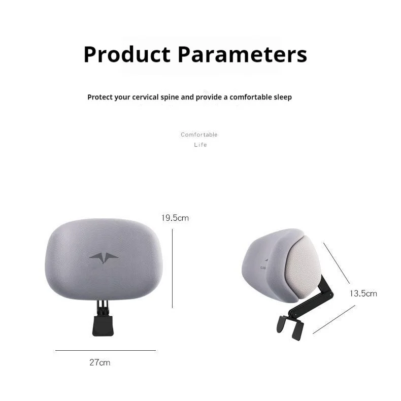 Immagine 7: Cuscino per il collo della sedia, cuscino ergonomico per poggiatesta della sedia, universale, traspirante, durevole, per accessori per sedie da ufficio e computer