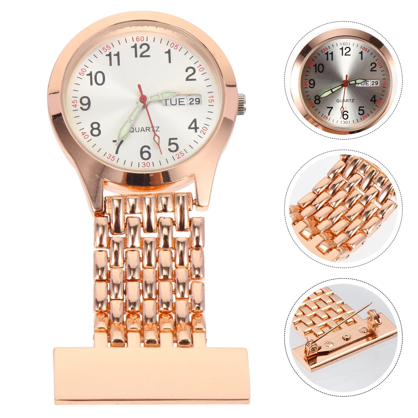 Qualified Nurse Pocket Watch for Nursing Water Proof Women Zinc Iron Alloy Student